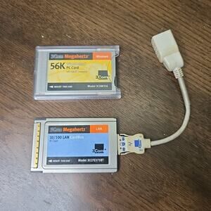 3Com Megahertz PCMCIA 56k Global GSM & Cellular Modem PC Card with XJACK 3CXM756